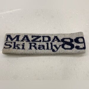 Vintage Mazda Ski Rally 1989 Headband Winter Outdoor EUC